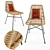 Modern Wicker Costa Chair Set 3D model small image 2