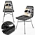 Modern Wicker Costa Chair Set 3D model small image 3