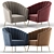 Cozy Elegance: Hurwitz Barrel Chair 3D model small image 4