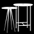 Elegant Botello Side Table - A Touch of Luxore 3D model small image 2