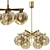 Elegant Globe Pendant Chandelier 3D model small image 1