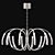 Elegant Hanging Solution: Romatti Chandelier Hook 3D model small image 1