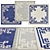 Vivianne Square Rugs - Various Sizes 3D model small image 1