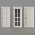 Sophisticated Chalet Interior Door 3D model small image 2