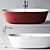 Luxurious Baia Bathtub and Indigo Mixer 3D model small image 1