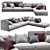 Modern Comfort: Sofa K2 by Arflex 3D model small image 2