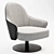 Elegant Swivel Armchair: Ludwig 3D model small image 1