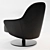 Elegant Swivel Armchair: Ludwig 3D model small image 2