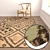 Vintage Carpet Set 1965 3D model small image 5