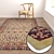 1968 Carpets Set: High-Quality Textures for Close and Distant Views 3D model small image 5