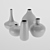 Elegant Ceramic Vases 3D model small image 1