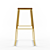 Modern Square Barstool: Meraki 3D model small image 2