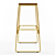 Modern Square Barstool: Meraki 3D model small image 6