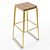 Modern Square Barstool: Meraki 3D model small image 8