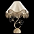 Butterfly Crystal Gold Table Lamp 3D model small image 2