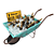 BeerBarrow: Fun and Functional Beer-Carrying Wheelbarrow 3D model small image 1