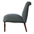 Customizable Slipper Accent Chair: Stylish and Versatile 3D model small image 2