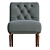 Customizable Slipper Accent Chair: Stylish and Versatile 3D model small image 3