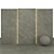 Sleek GrayStone Textured Slabs 3D model small image 1