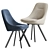 Luxurious Velvet Swivel Dining Chair 3D model small image 2
