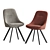 Luxurious Velvet Swivel Dining Chair 3D model small image 3