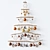 Wall-Mounted Christmas Tree 3D model small image 1