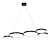 Sleek Black LED Chandelier: Capella 3D model small image 1