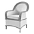 Rustic Rattan Armchair: Elegant Essential 3D model small image 3