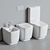 Hatria Fusion 48: Stylish Ceramic Toilet 3D model small image 1