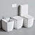 Hatria Fusion 48: Stylish Ceramic Toilet 3D model small image 5