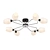 Elegant MW-Light Ceiling Chandelier 3D model small image 1