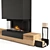 Creameng Shiloh Fireplace: Elegant and Spacious 3D model small image 8