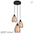 Chic Glass Pendant Light 3D model small image 2