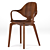 Elegant Clad Chair: Modern Design 3D model small image 1