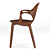 Elegant Clad Chair: Modern Design 3D model small image 3