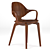 Elegant Clad Chair: Modern Design 3D model small image 5