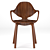 Elegant Clad Chair: Modern Design 3D model small image 6