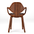 Elegant Clad Chair: Modern Design 3D model small image 7