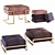 Modern Soft Seating Set: Versatile Color Tones 3D model small image 2