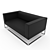 ELECTRA Double Office Sofa: Sleek Design & Durable Comfort 3D model small image 2