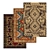 Luxury Textured Carpet Set 3D model small image 1