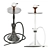 Elegant Mattpear Hookah 3D model small image 2