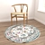 Versatile Round Carpets Set 3D model small image 4