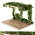 Elegant Ivy Pergola Décor 3D model small image 1