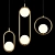 Modern Loft HICO Double Gold Pendant 3D model small image 3