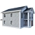 Stylish Classic Cottage 3D model small image 3