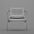 Modern Mahogany Safari Armchair 3D model small image 4