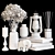 Elegant Decor Set: 3 Pieces 3D model small image 3