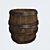 Rustic Wood Barrel: Textures, Maps & Low/High-Poly Models 3D model small image 2