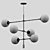 Sleek Mobile Globe Chandelier 3D model small image 2